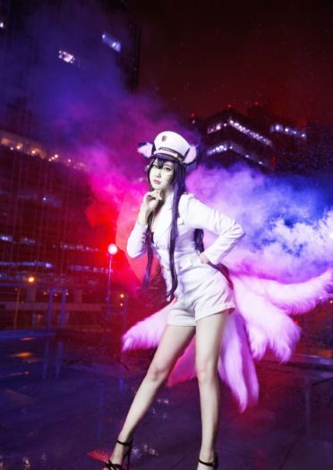 英雄联盟 少女时代 阿狸 cosplay