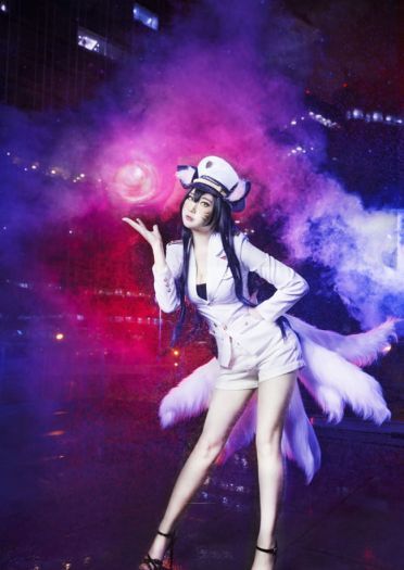 英雄联盟 少女时代 阿狸 cosplay