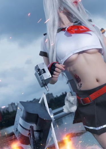 碧蓝航线 椿 驱逐舰夕立cosplay图片