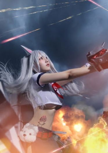 碧蓝航线 椿 驱逐舰夕立cosplay图片