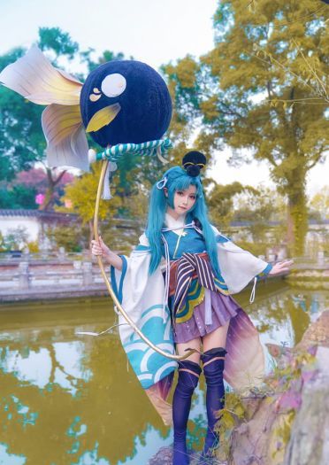 网易手游阴阳师 莹草 cosplay图片(1)