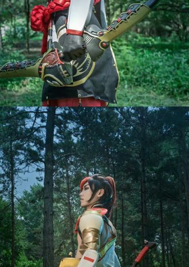 网易手游阴阳师 源博雅&白狼 cosplay图片(1)