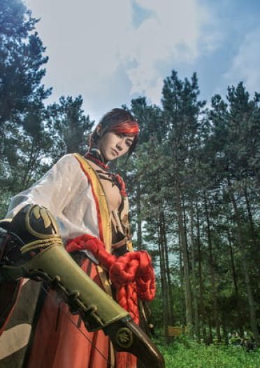 网易手游阴阳师 源博雅&白狼 cosplay图片(1)