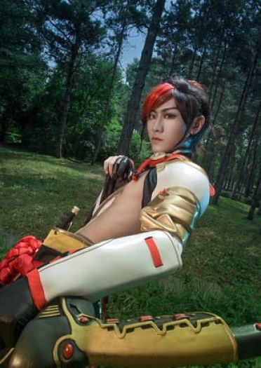 网易手游阴阳师 源博雅&白狼 cosplay图片(1)