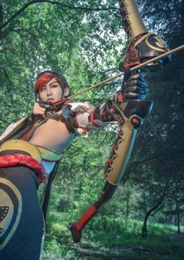 网易手游阴阳师 源博雅&白狼 cosplay图片(1)