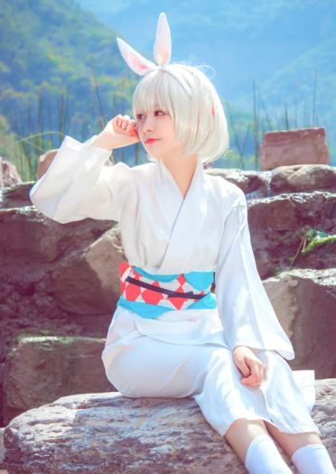 网易手游阴阳师 未觉醒山兔 cosplay图片(1)