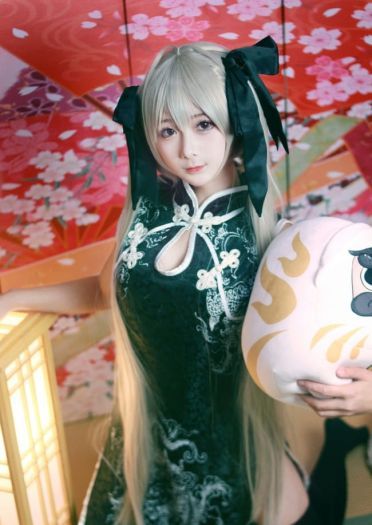 缘之空 春日野穹旗袍 cosplay图片(1)