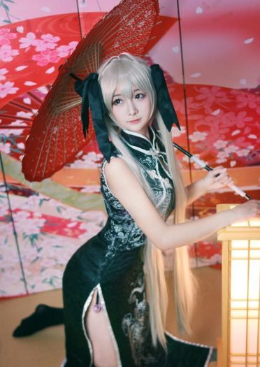 缘之空 春日野穹旗袍 cosplay图片(1)