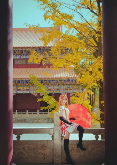 王者荣耀李白同人旗袍 cosplay