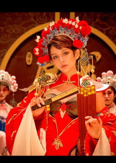 王者荣耀 霸王别姬虞姬 cosplay图片(1)