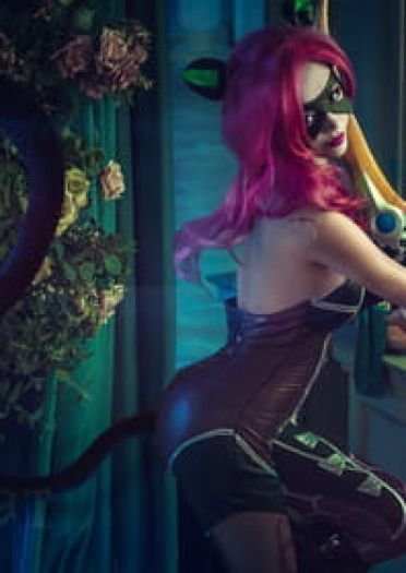 王者荣耀 暗夜猫娘 阿珂 cosplay图片
