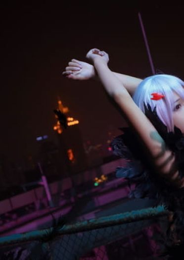 《罪恶王冠》祈妹黑羽cosplay