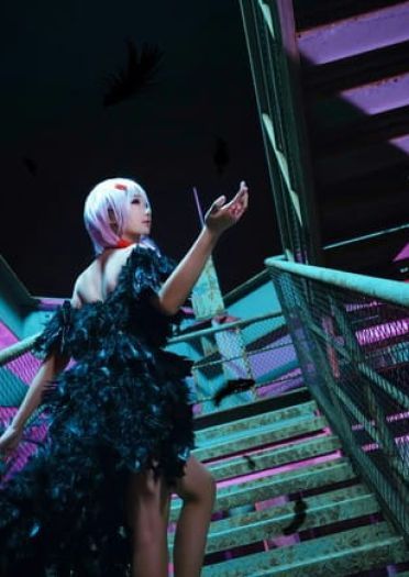 《罪恶王冠》祈妹黑羽cosplay