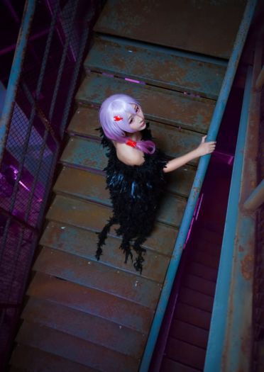 《罪恶王冠》祈妹黑羽cosplay