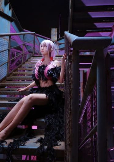 《罪恶王冠》祈妹黑羽cosplay