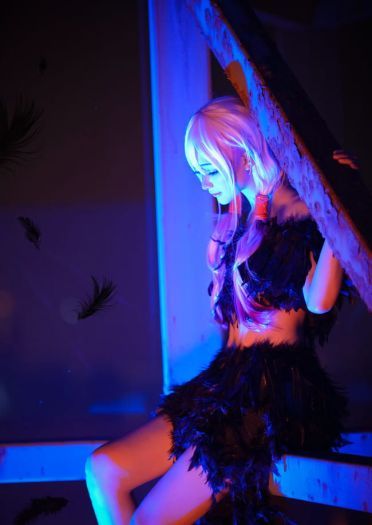 《罪恶王冠》祈妹黑羽cosplay