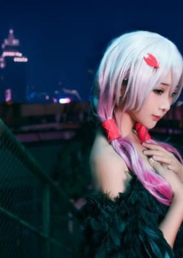 《罪恶王冠》祈妹黑羽cosplay