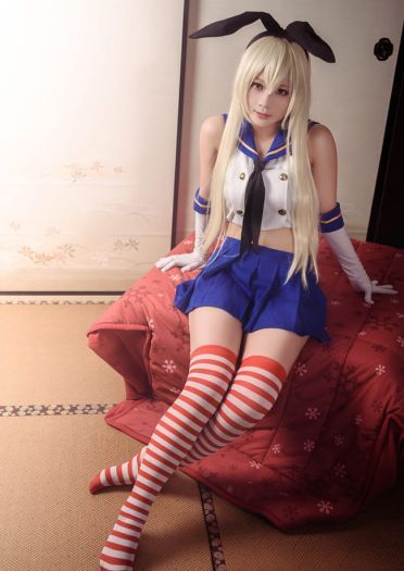 舰队Collection 岛风cosplay图片