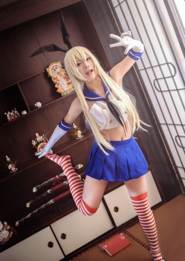 舰队Collection 岛风cosplay图片