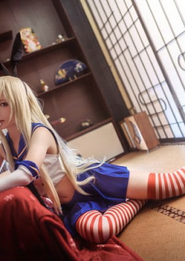 舰队Collection 岛风cosplay图片