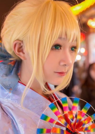 Cos正片 远坂凛新春和服·Saber晴着