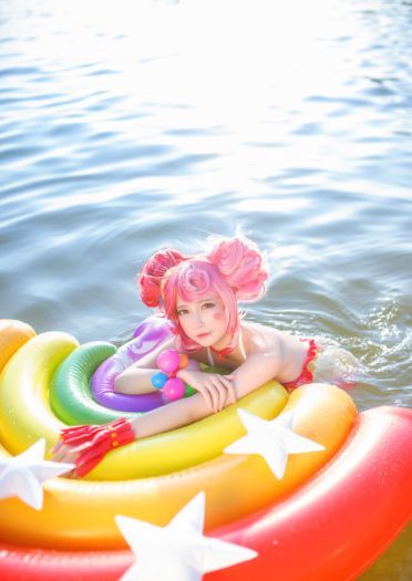 王者荣耀 小乔缤纷独角兽 cosplay