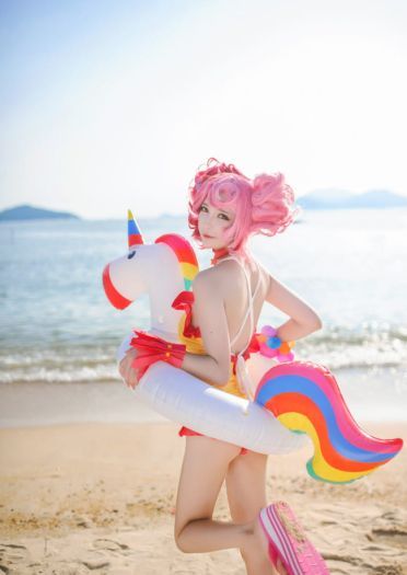 王者荣耀 小乔缤纷独角兽 cosplay