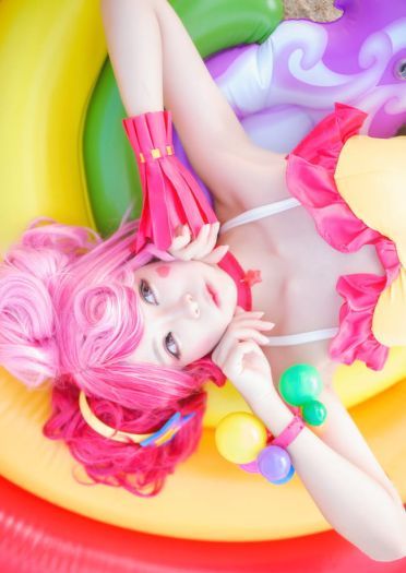 王者荣耀 小乔缤纷独角兽 cosplay