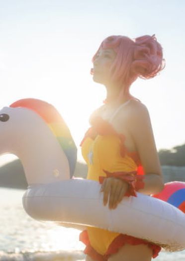 王者荣耀 小乔缤纷独角兽 cosplay