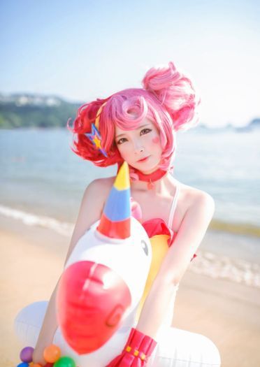 王者荣耀 小乔缤纷独角兽 cosplay