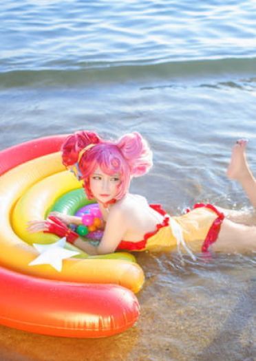 王者荣耀 小乔缤纷独角兽 cosplay