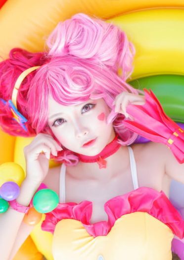 王者荣耀 小乔缤纷独角兽 cosplay