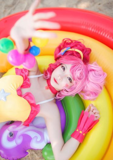 王者荣耀 小乔缤纷独角兽 cosplay