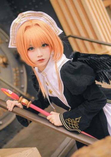 魔卡少女樱 木之本樱  黑天使插画 cosplay