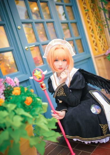 魔卡少女樱 木之本樱  黑天使插画 cosplay