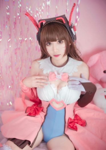 守望先锋 魔法少女D.Va cosplay
