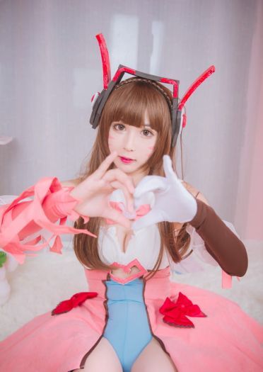 守望先锋 魔法少女D.Va cosplay