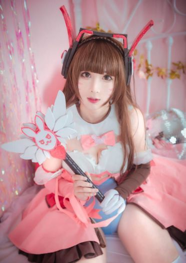 守望先锋 魔法少女D.Va cosplay