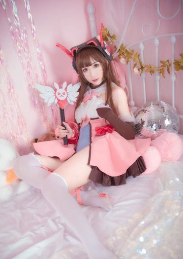 守望先锋 魔法少女D.Va cosplay