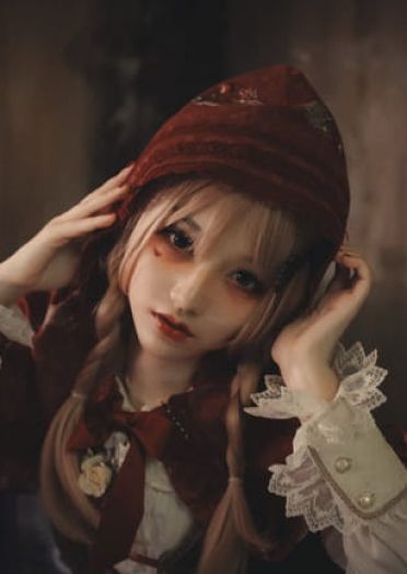 犬神洛洛子 暗黑小红帽 cosplay