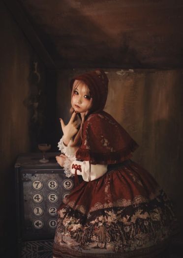 犬神洛洛子 暗黑小红帽 cosplay