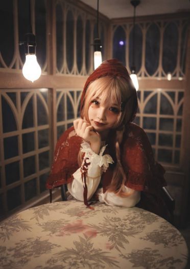 犬神洛洛子 暗黑小红帽 cosplay