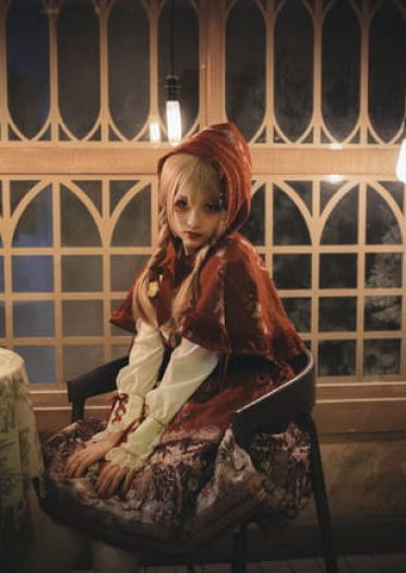 犬神洛洛子 暗黑小红帽 cosplay