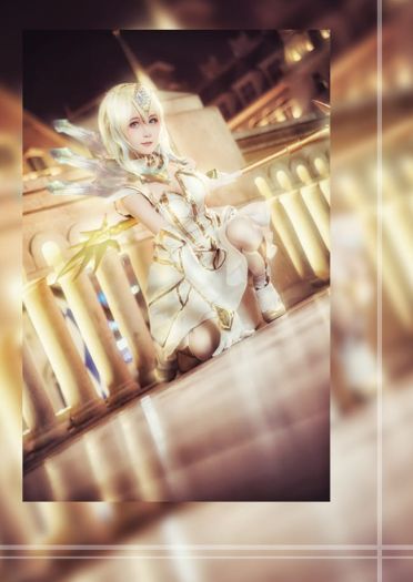 英雄联盟 寒冬中闪亮冻人的拉克丝 cosplay