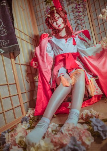 阴阳师桃花妖cosplay