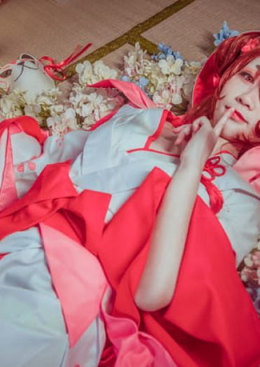 阴阳师桃花妖cosplay