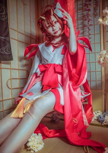 阴阳师桃花妖cosplay