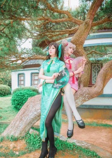 王者荣耀小乔&孙尚香 cosplay图片