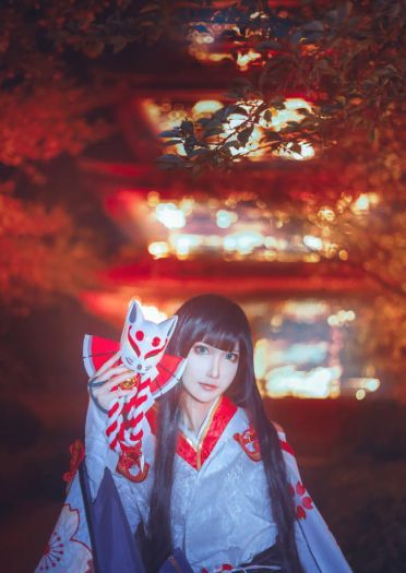 阴阳师 雪女·月见之樱 cosplay