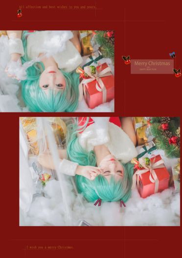 VOCALOID 圣诞初音未来 cosplay